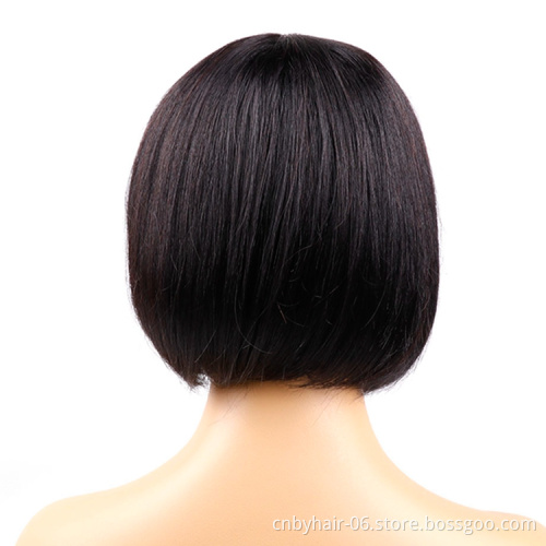 Free Shipping Brazilian Human Hair Human Hair Bob Wigs Natural Virgin Hair Human Lace Wigs Bob Wigs